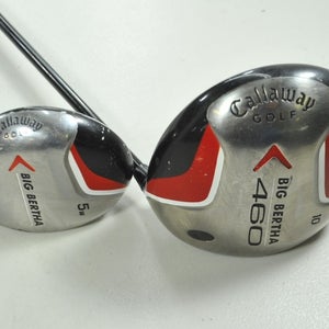 Callaway Big Bertha 460 2007 10* Driver and #5 Fairway Wood Set Senior  # 200013