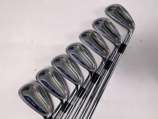 Mizuno MX 200 Iron Set 5-PW+GW+SW Dynalite Gold XP S300 Stiff RH No 9 iron