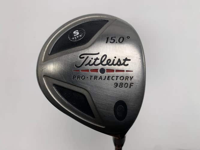 Titleist 980 F 3 Fairway Wood 15* 4375 Stiff Graphite Mens RH