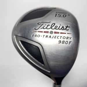 Titleist 980 F 3 Fairway Wood Strong 15* Speeder Stiff Graphite Mens RH