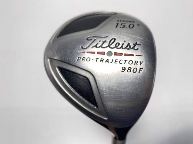 Titleist 980 F 3 Fairway Wood Strong 15* Speeder Stiff Graphite Mens RH