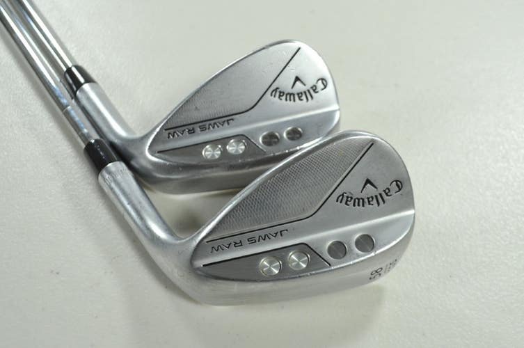 Callaway Jaws Raw Chrome 54*, 58* Wedge Set Right DG Spinner 115g Steel # 200057
