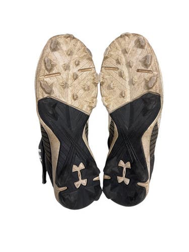 Used Under Armour BH CLEATS BB/SB Cleats Black And White Junior 05 11847-S000027946