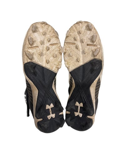 Used Under Armour BH CLEATS BB/SB Cleats Black And White Junior 05 11847-S000027946