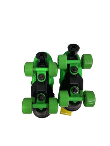 Used RollerDerby SKATES Junior Roller Quad Skates Green Adjustable 11847-S000027948