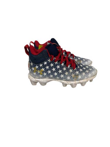 Used Under Armour Youth FB Cleats Navy Blue Youth 12.0 11847-S000027945
