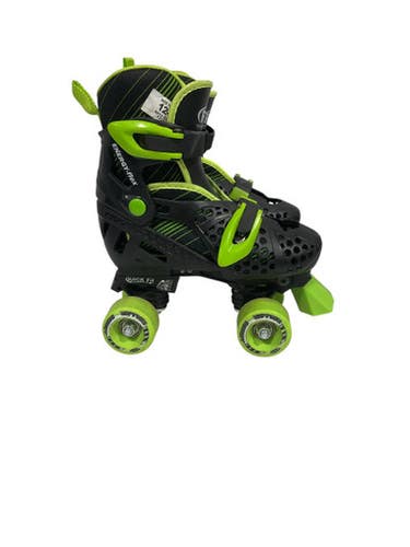 Used RollerDerby SKATES Junior Roller Quad Skates Green Adjustable 11847-S000027942