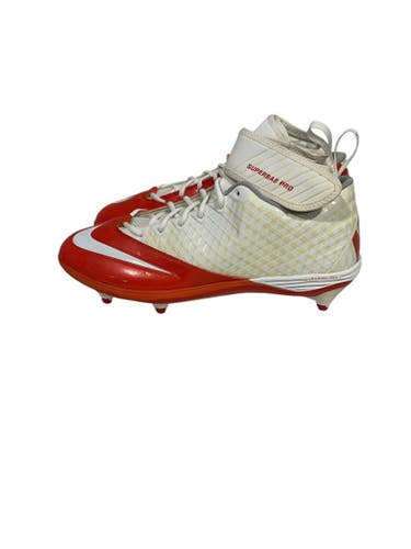 Used Nike Adult FB Cleats Orange And White Senior 12 11847-S000027866