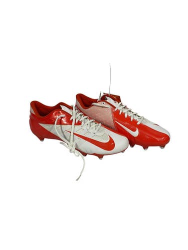 Used Nike Adult FB Cleats Orange And White Senior 12.5 11847-S000027857