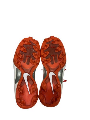 Used Nike Adult FB Cleats Orange And White Senior 12.5 11847-S000027859