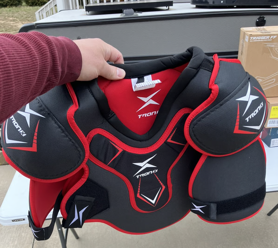Large Senior Tron FORCE Shoulder Pads (Used)