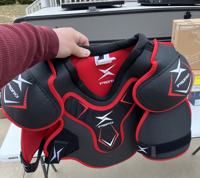 Large Senior Tron FORCE Shoulder Pads (Used)