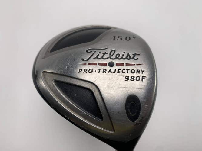 Titleist 980 F 3 Fairway Wood 15* Grafalloy ProLite 35s Stiff Graphite Mens RH