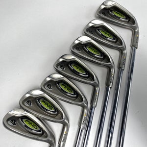 Ping Rapture Iron Set 4-9+LW Yellow Dot AWT Stiff Steel RH Midsize Grips - NO PW