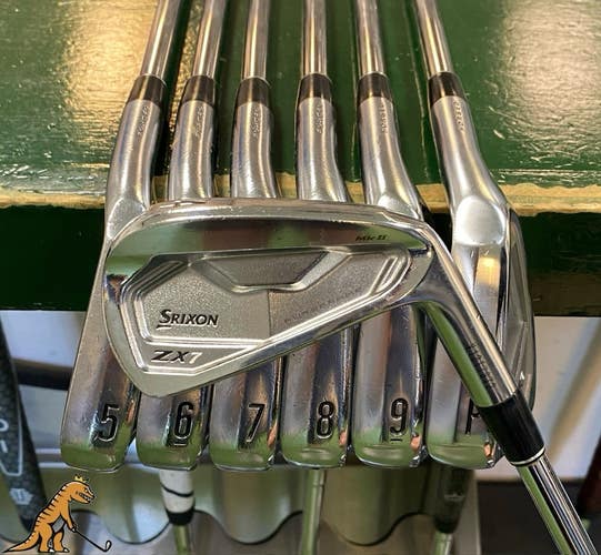 Used RH Srixon ZX7 MKII Iron Set 4-PW Dynamic Gold Tour Issue X100 Steel