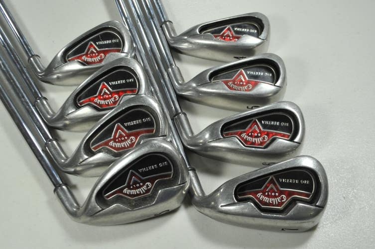 Callaway Big Bertha 2006 4-PW,SW Iron Set Right Uniflex Steel  # 198338