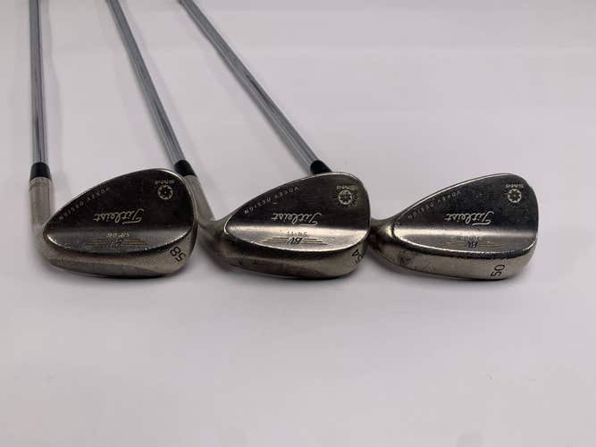 Titleist Vokey Spin Milled SM4 Chrome Wedge Set 50* 8 | 54* 11 | 58* 6 Mens RH