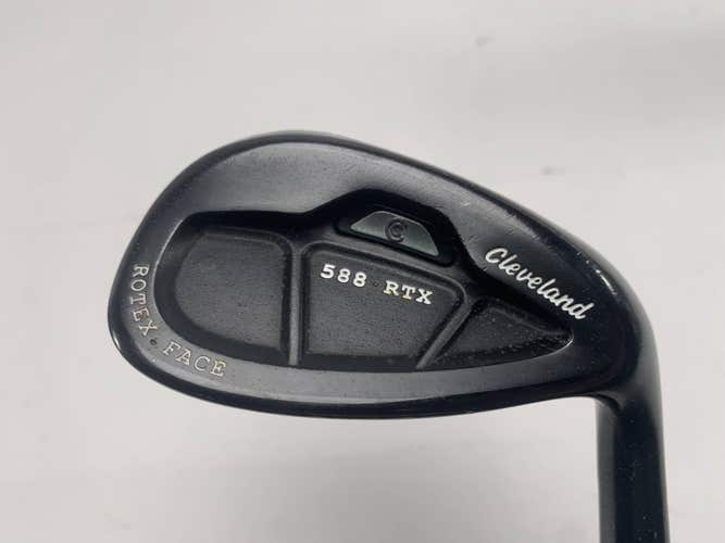 Cleveland 588 RTX CB Black Satin Wedge 50* 10 Bounce TT DG Wedge Steel Mens RH