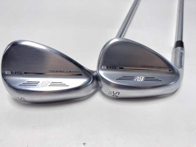 Titleist Vokey SM9 Tour Chrome Wedge Set 54* 10 | 58* 10 NS Pro Modus 3 Mens LH