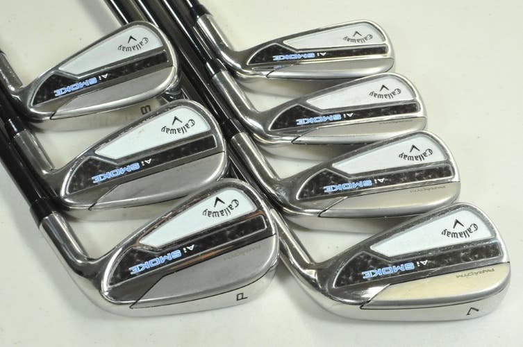 Callaway Paradym Ai Smoke 4-PW Iron Set Stiff Right Tensei White Graphite 200121