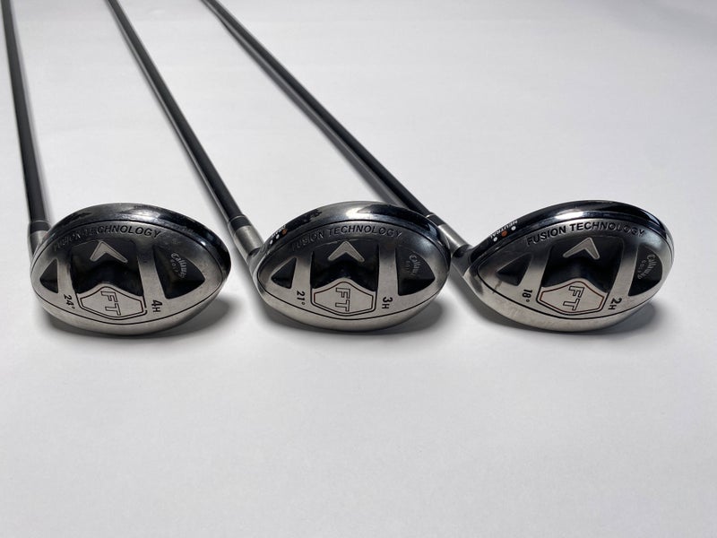 Callaway FT Hybrid 2008 Hybrid Set 2 3 4 18* 21* 24* Fujikura Fit On M Mens RH