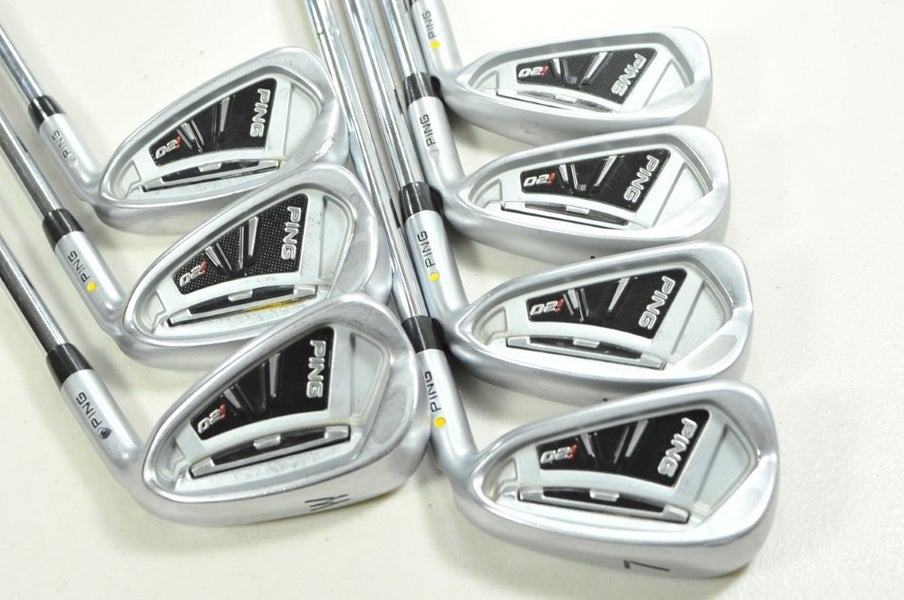 Ping i20 4-W Iron Set Stiff Flex Yellow Dot Right CFS Steel # 197048