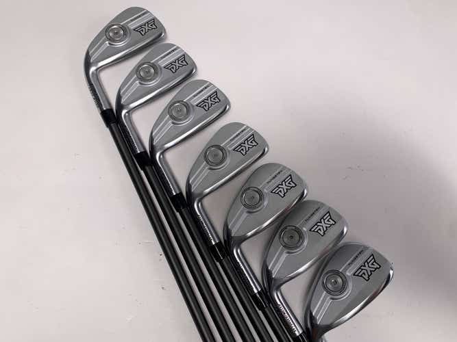 PXG 0311 P GEN7 Chrome Iron Set 4-PW AeroTech SteelFiber i110 Stiff LH