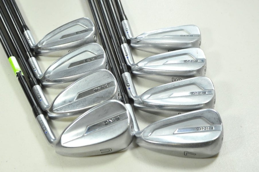 Ping G700 4-W,UW Iron Set Regular Flex Blue Dot Right Alta CB Graphite # 198972