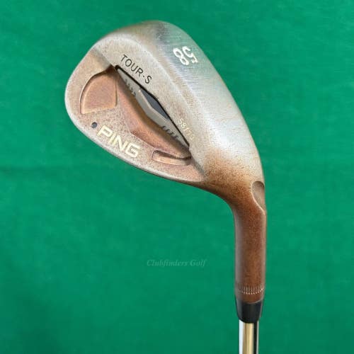 Ping Tour-S Black Dot Raw 58-10 58 Lob Wedge KBS Tour Steel Stiff