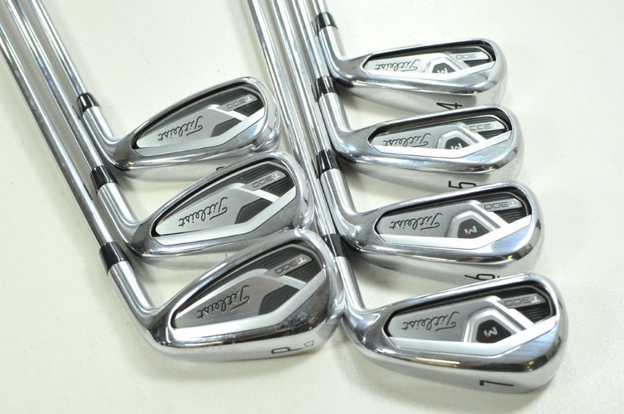 Titleist T300 2021 4-PW Iron Set Regular Flex Right AMT Red R300 Steel # 199960