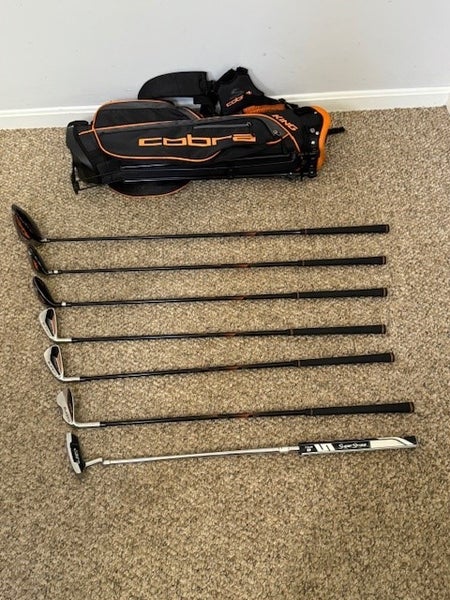 Junior Cobra King Jr Left Hand Clubs (Full Set) Junior 7 Pieces (Used)