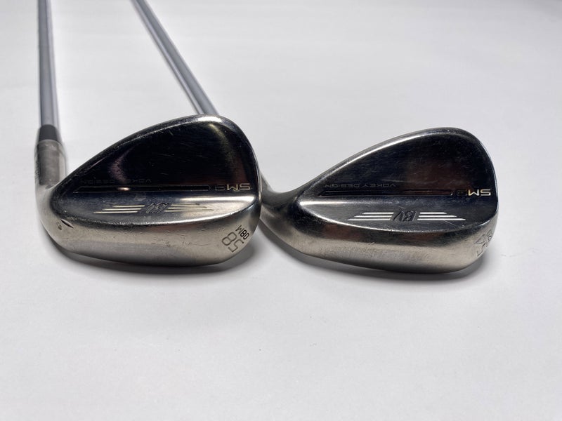 Titleist Vokey SM9 Brushed Steel Wedge Set 54* 12 | 58* 8 Wedge Steel Mens RH