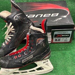 Senior Bauer Vapor X500 Hockey Skates Regular Width 8 (Used)