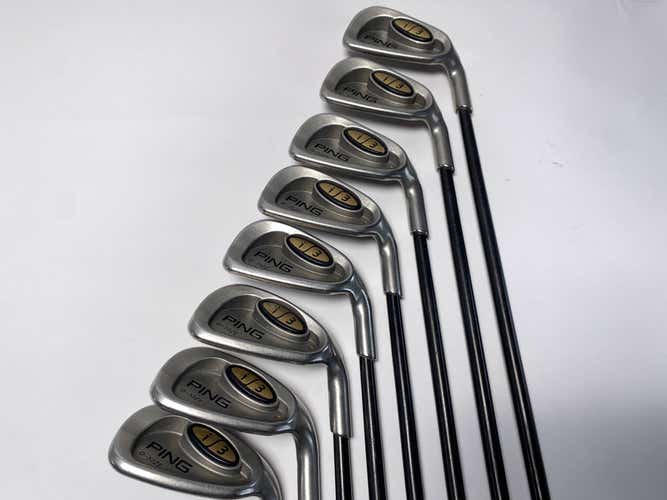 Ping i3 Oversize Iron Set 4-PW+GW+SW Gold Dot 3.75* Flat 350 Ladies RH No 9i