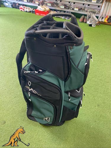Mint Mizuno BPD Golf Cart Bag Black/Green 14-Way