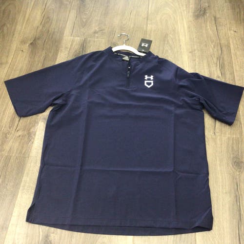 Under Armour Men’s Utility Cage Jacket Short Sleeve Blue Size Large (New)