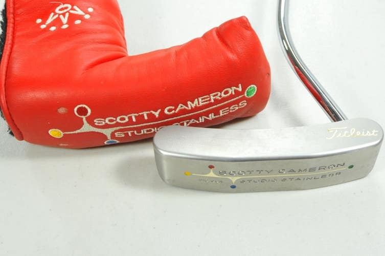 Titleist 2002 Scotty Cameron Studio Stainless Big Sur 34" Putter RH # 198914