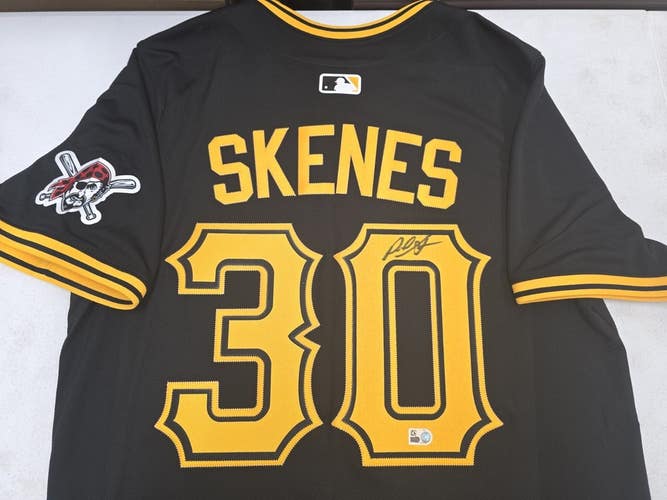 Pirates PAUL SKENES Signed Auto REAL 2025 Jersey Fanatics MLB Holo COA