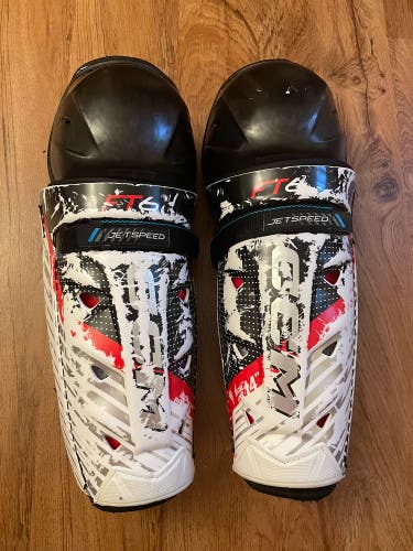 CCM Jetspeed FT6 shin pads guards Size 14”