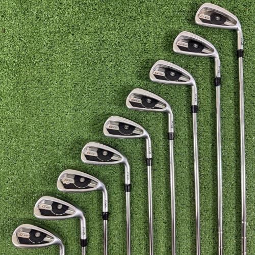 Ping G400 White Dot Iron Set 4-PW UW SW AWT 2.0 Steel Regular Flex +1 Long