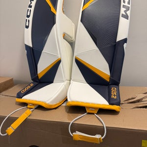 34”+1 CCM Axis 2 Pro Custom Goalie Leg Pads (New)