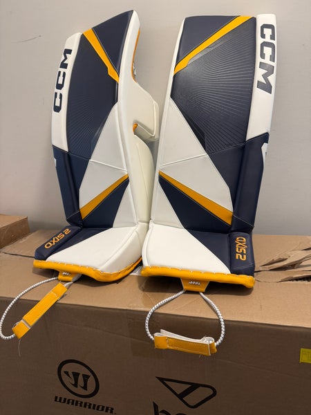 34”+1 CCM Axis 2 Pro Custom Goalie Leg Pads (New)
