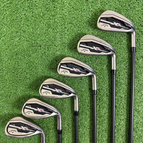 Callaway XR 6-PW AW Iron Set Senior A Flex Project X 4.5 Graphite