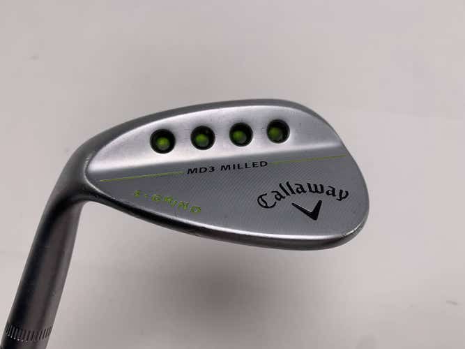 Callaway MD3 Milled Chrome S-Grind Sand Wedge SW 56* 10 UST Mamiya F3 Mens LH