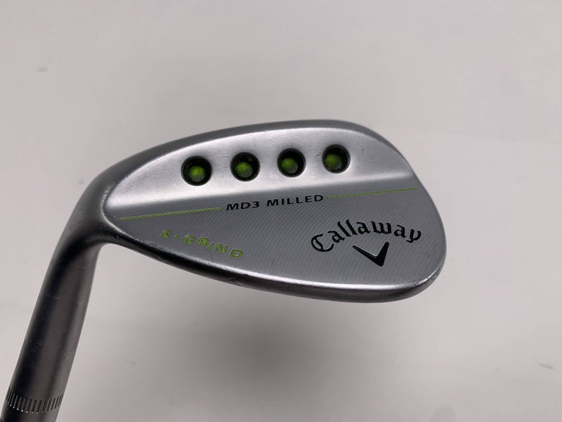 Callaway MD3 Milled Chrome S-Grind Sand Wedge SW 56* 10 UST Mamiya F3 Mens LH