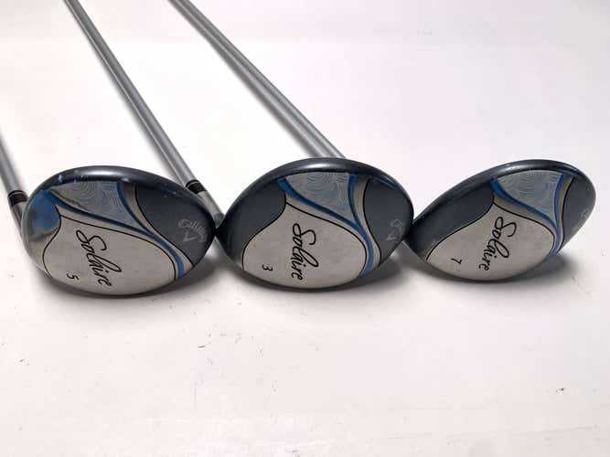 Callaway Solaire Wood Set 3 5 7 | 15* 18* 21* Ladies Graphite Womens RH