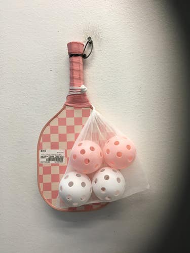PICKLEBALL PADDLE PINK/WHT Pickleball Racquet Pink 11443-S000196178