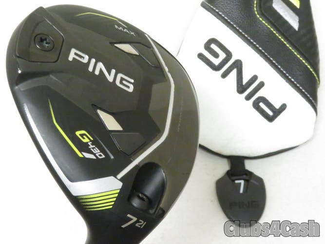 PING G430 Max Fairway 21  7 Wood Alta CB 65 Black Stiff Flex +Cover  Near MINT