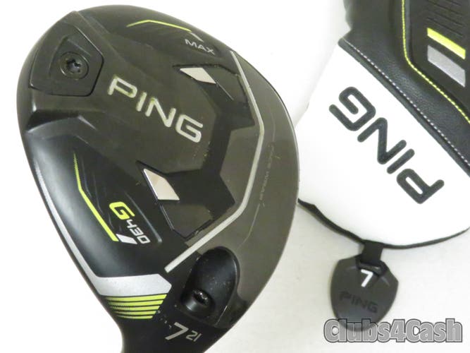 PING G430 Max Fairway 21 7 Wood Alta CB 65 Black Stiff Flex +Cover