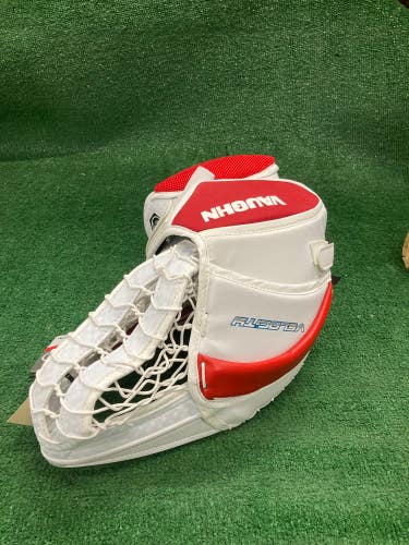 Red Senior Vaughn Velocity XFP Goalie Gloves & Blockers Regular (Used)